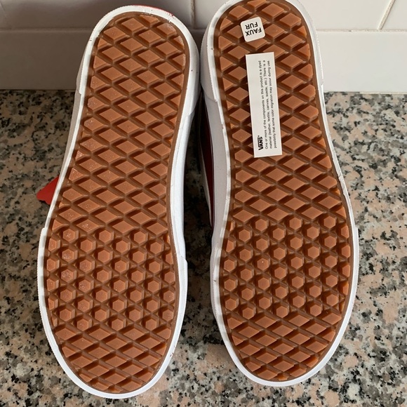 NEW Vans Filmore Hi Vansguard Sherpa Suede Water Resistant Shoe Maroon Womens 8 - Picture 8 of 8